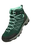 Mountain Warehouse Rapid wasserdichte Stiefel für Damen - Obermaterial aus Wildleder und Mesh, strapazierfähige Damen-Wanderstiefel, Gummisohle - Für Reisen, Camping Grün 37 EU