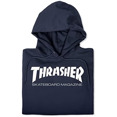 Thrasher Skate Mag Hood Men's Sweatshirt, mens, Sweatshirt, 113103M/NY, Navy blue, M Cover