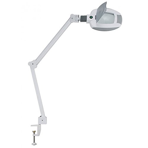 Lampe loupe LED professionnelle étau 5 dioptries Weelko (14 LEDS haute luminosité)
