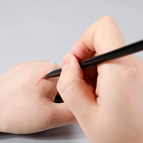 Ultra-Thin Eyebrow Brush Set - Raffaello 3Pcs Angled Precision Eyeliner Makeup Brushes, Cruelty-Free Synthetic Bristles Slanted Eye Brow Eyeshadow Brush Kit (Black) #TOP5