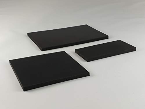 Preisvergleich Produktbild Gummimatte Gummiplatte 80x80mm / 5mm Stärke Antivibrationsmatte für z.B. Waschmaschine / Hochleistungsmixer