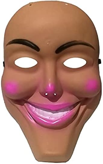 Onwaymall Masque du0027horreur smiley pour Halloween, effet 3D, motif