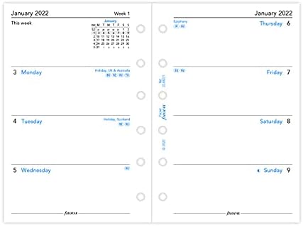 FILOFAX Pocket Week ON Two Pages English