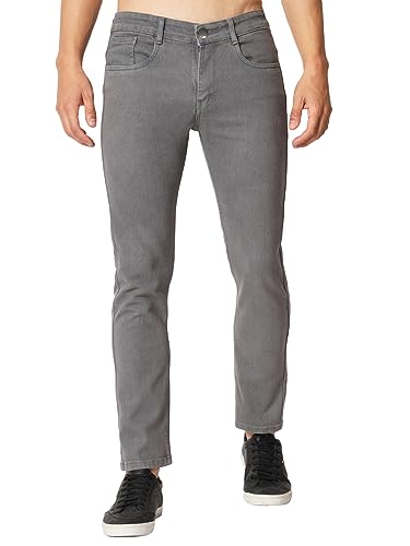 Image of KARGEENS Men Kargeens Men's Jeans Pant Slim Fit Stretchable Casual Wear Low Rise Cotton Blend Denim