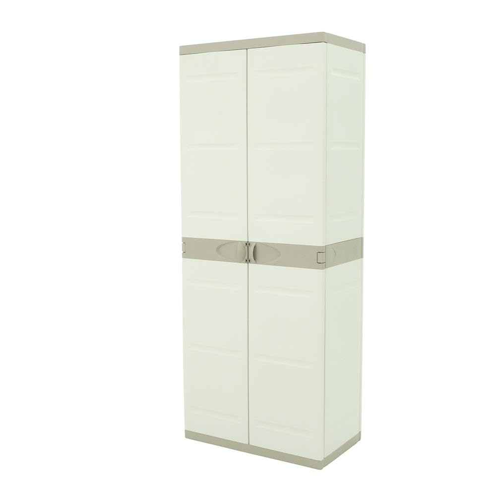 Plastiken (HLKRQ) Titanium Armarios, Beige, 70x44x176 cm