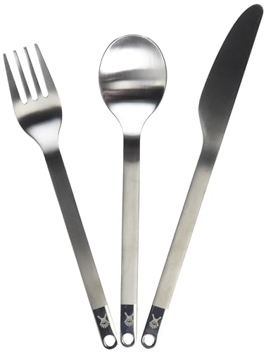 Hydro Flask Flatware Set - Stainless Steel Portable Travel Camping Dinnerware Silverware Eating Utensils Outdoor Kitchen