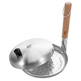 JECOMPRIS Sartén Antiadherente Japonesa para Huevos Fritos 17 Cm con Mango Vertical de Aluminio Resistente para Cocina de Gas, Utensilio Versátil para Desayuno Familiar y Oyakodon