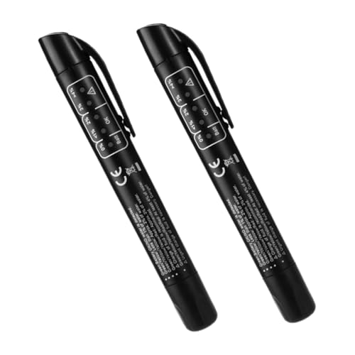 JUMPLAWN 2piezas Lápiz Comprobador De Líquido De Frenos Herramienta Para Comprobar La Humedad Del Aceite Indicador Líquido Para Coche Comprobador De Aceite De Frenos Tipo Bolígrafo