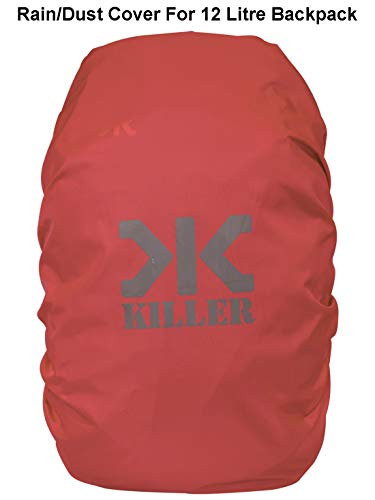 Image of Killer Mini Rain & Dust Cover with Pouch Red for Small 12 Litre Backpacks