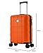 ATX Luggage 55x36x20cm Cabin Suitcase Super Lightweight Small Suitcase Approved for 100+ Airlines Including EasyJet, Ryanair, British Airways & Virgin Atlantic (Orange, 21Inches, 33Liter)