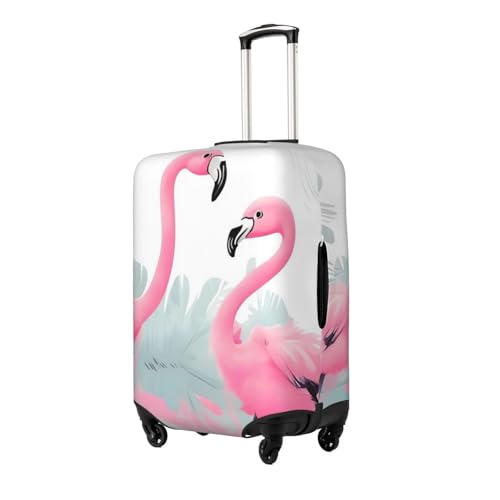 Pink Flamingo Luggage Cover Personalized Elastic Washable Suitcase Cover Luggage Protector Auti-Scratch Suitcase Case Protector Fits 18-32 Inch Luggage2