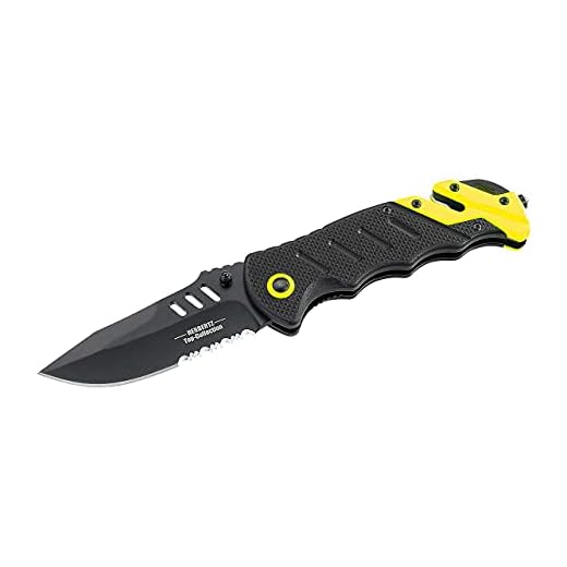Herbertz TOP-Collection Rettungsmesser schwarz Länge geöffnet: 21.3 cm, 528612