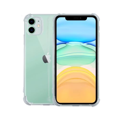 Image of 7SEVEN Compatible with iPhone 11 Transparent Back Cover Soft TPU Silicone Case Shockproof Flexible Bumper Raised Camera Edges Protection Slim and Lightweight Crystal Clear Protective Phone Case