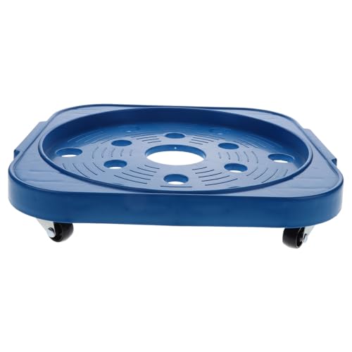 Ciieeo Soporte para Cilindro De Gas con Ruedas y Freno, Base Móvil Azul para Tanque De Butano, Bandeja Resistente para Cocina y Jardín, Soporte Robusto y Estable para Bombona Portátil