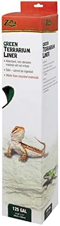 Zilla Reptile Terrarium Bedding Substrate Liner, green, 125g
