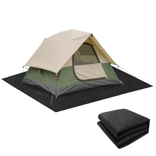 6.23 x 6.23 Ft Camping Tent Carpet Mat - Waterproof PVC Backing Outdoor Tent Rug for RV, Picnic & Tent Accessories