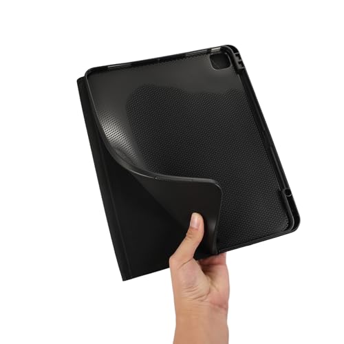 Étui iPad Pro 11 M4 2024 rose fin avec porte-crayon et support
