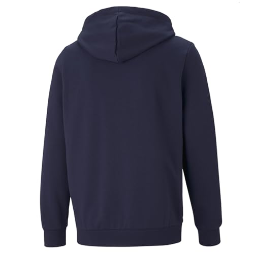 Image of Puma Men's Essentialentials Small Logo Full-Zip Hoodie | Comfortable Cotton-Polyester Blend Jacket with Adjustable Hood & Pockets | Ideal Hoodie Sweatshirt for Workouts, Travel & Casual Wear