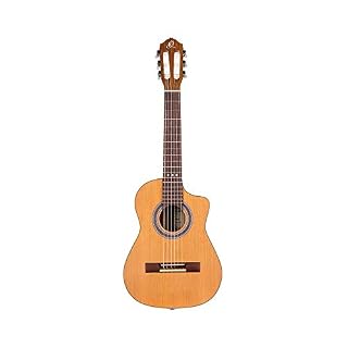 Ortega Guitars Guitare Concert Electro-acoustique Série Requinto – corps profond – Housse incluse – cèdre massif / sapele (RQ39E) - Les Beatles, Paul McCartney, John Lennon, RIngo Starr, George Harrison Ortega Guitars Guitare Concert Electro-acoustique Série Requinto - corps profond - Housse incluse - cèdre massif / sapele (RQ39E) – Image 2