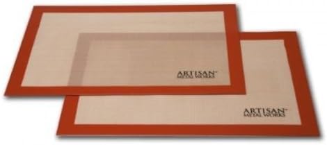 2 pk. Non Stick Silicone Baking Mat Set 16 5 8 x 11