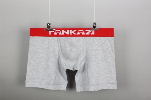 Gogobear Men's Boxer Brief Underwear Low Waist Workout Running Underpants Bulge Enhancing Pouch Panties 3 Pack3