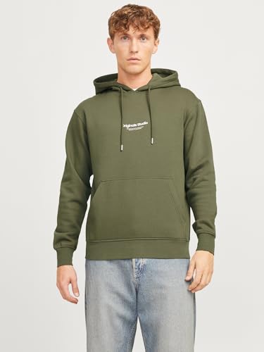 JACK & JONES Herren JORVESTERBRO Sweat Hood, Kapuzenhoodie, Dusty Olive, L 2
