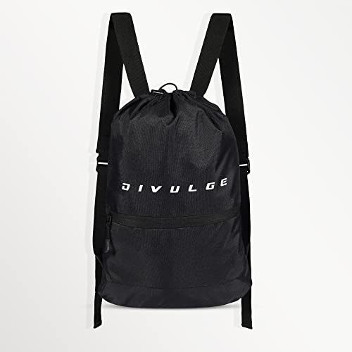 Image of DIVULGE Polyester Drawstring Rucksack Backpack (Green),16 Litres