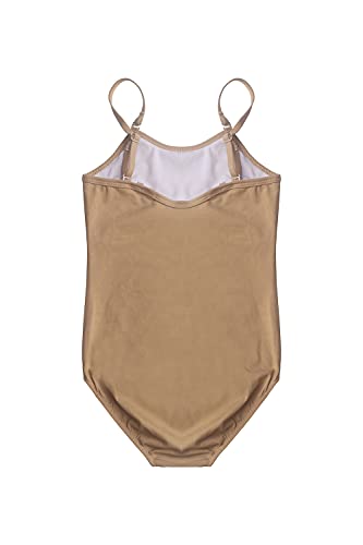 Image of EQSJIU Ballet Leotards for Girls with Removable Skirt Combo Tie Ruffle Sleeve Outfit