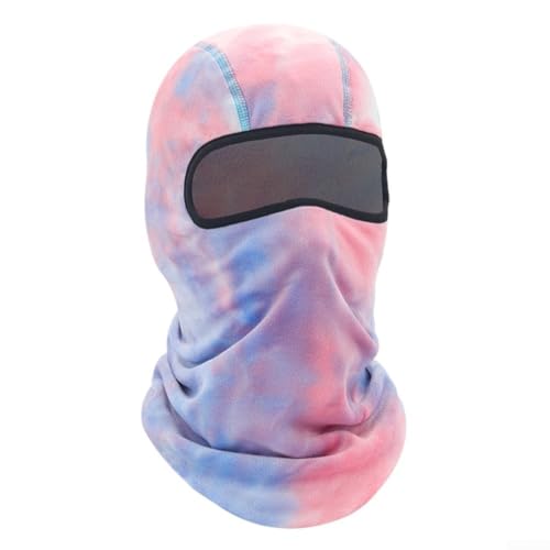 ZMdooreasy Pasamontañas cálido y transpirable con rayos UV para ciclismo, esquí, snowboard, senderismo, pesca, deportes al aire libre, ajuste elástico para hombres y mujeres (rosa claro)