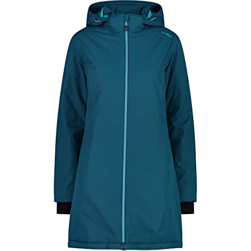 CMP Damen Zip Hoodie Mantel, deep Lake, 36