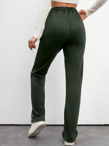 Image of SAKHWALA Women's Striped Track Pants | Women Trackpants | Women Lower /Pyjama | Lounge Pants | Loose Fit Trackpants | Gym /Yoga /Casual Wear Pants