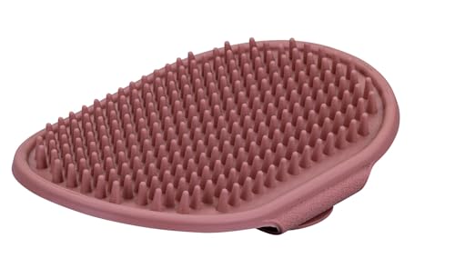 Fackelmann Cepillo de masaje para mascotas, ideal para el bienestar del pelaje, reutilizable, lavable a mano, ligero y perfecto para perros y gatos