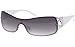 Produktbild Sonnenbrille Monoscheiben Brille Damen Herren Sonnenbrillen Retro B551 Weiß
