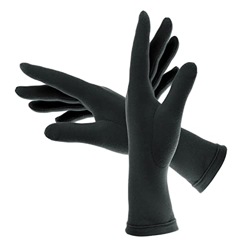 Colours & Beauty Gants d’Hiver Femmes Made in Italy en Micropolaire Gris Foncé | Gants D’Hiver | Gants Chauds pour Femmes | Gants Thermiques | Mitaines Femme Doux Cover