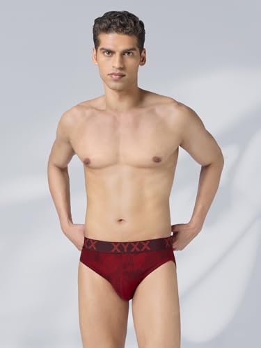 Image of XYXX Metrix Cotton Modal Brief for Men | Snug Fit with Anti-roll no-Marks Waistband | Printed Underwear for Men Combo