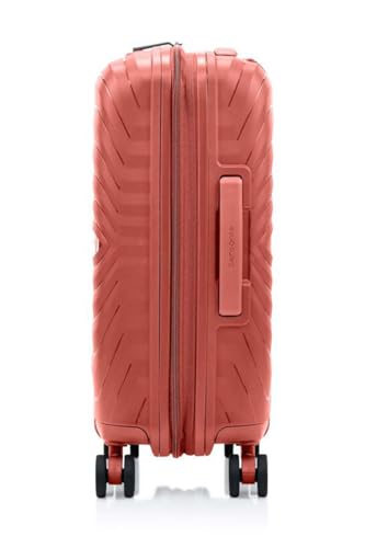Image of Samsonite Octolite Neo Suitcase, Double Spinner Wheels, Polypropylene|TSA Combination Lock|Expandable|Anti-Theft Secuirty Zipper|Inner Mesh Pocket - 3 Years International Warranty, Coral, 55 cm