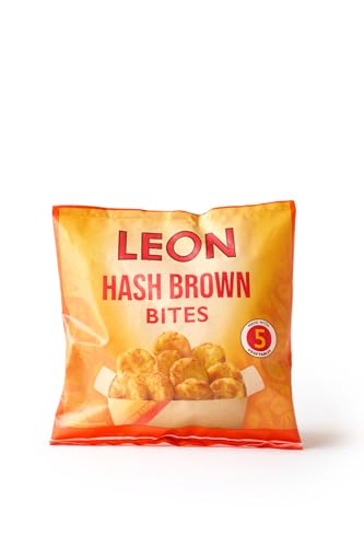 LEON Hash Brown Bites 340g 5 veg Potato Cauliflower Onion Cabbage Parsnip Gluten-free High-fibre Vegetarian Frozen For airfryer/oven
