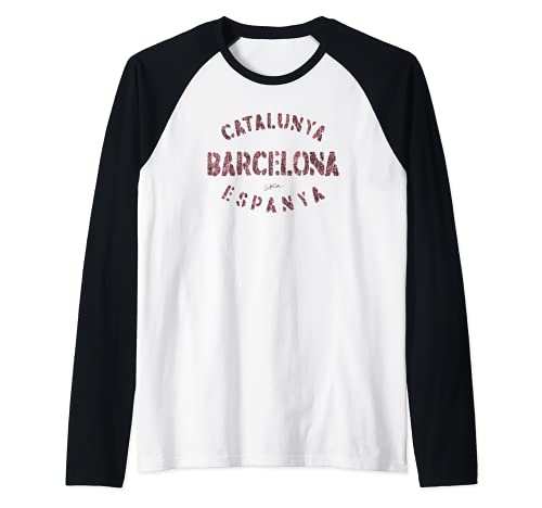 JCombs: Barcelona, Catalonia, Spain Raglan Baseball Tee, Black