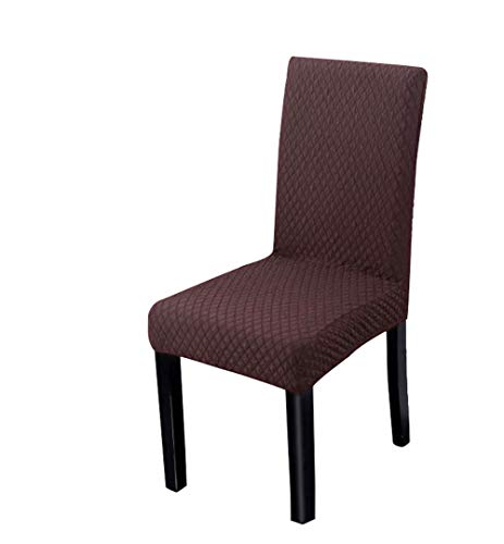 Frifer 4 Piezas Fundas para sillas Extensibles Gruesa Manta decoración Universal para sillas de Comedor de casa Hotel Restaurant
