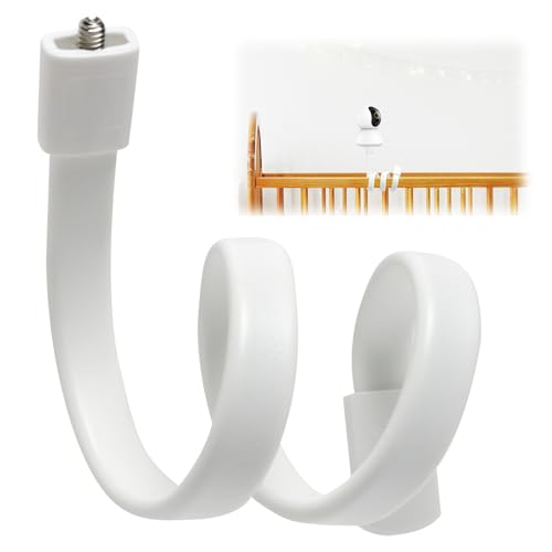 Soporte Camara Vigilancia Bebecon Tornillo 1/4, Soporte para Cámara Universal, Soporte Monitor de Bebé Flexible para Monitor para Bebés de Seguridad, No Requiere Taladrar, para Cuna o Muebles
