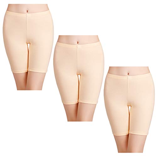 Image of wirarpa Women's Cotton Boy Shorts Underwear Anti Chafing Soft Biker Short Plus Boy Shorts Panties 4 Pack, Multicolor05-4 Pack