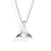Produktbild Heartbreaker Delfin Anhänger Unisex in Echtsilber | Kollektion Delfin | Kleiner Flossen Anhänger aus 925 Sterlingsilber | Maritimer Anhänger