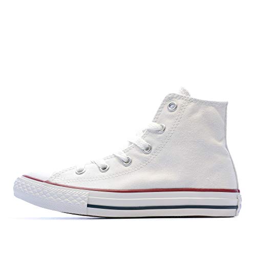 Converse Chuck Taylor All Star 3j253c : baskets hautes en toile blanche pour enfant taille 32