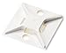PANDUIT ABM2S-A-D 4-Way White ABS Rubber Adhesive Backed Cable Tie Mount - 25 item(s)