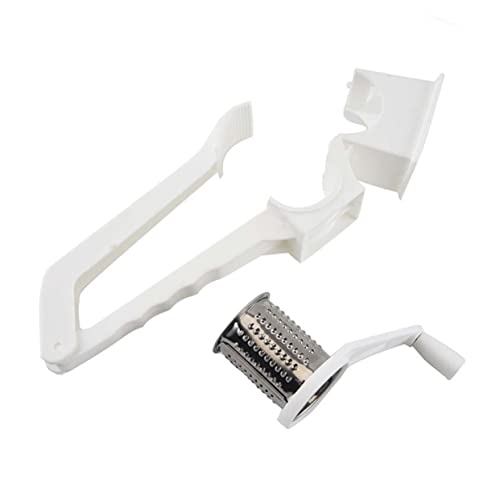HAKIDZEL 1pc Stainless Steel Rotary Cheese Grater Multifunctional Slicer for Hard Cheese Nuts More Ergonomic Design for Easy Grating Restaurant