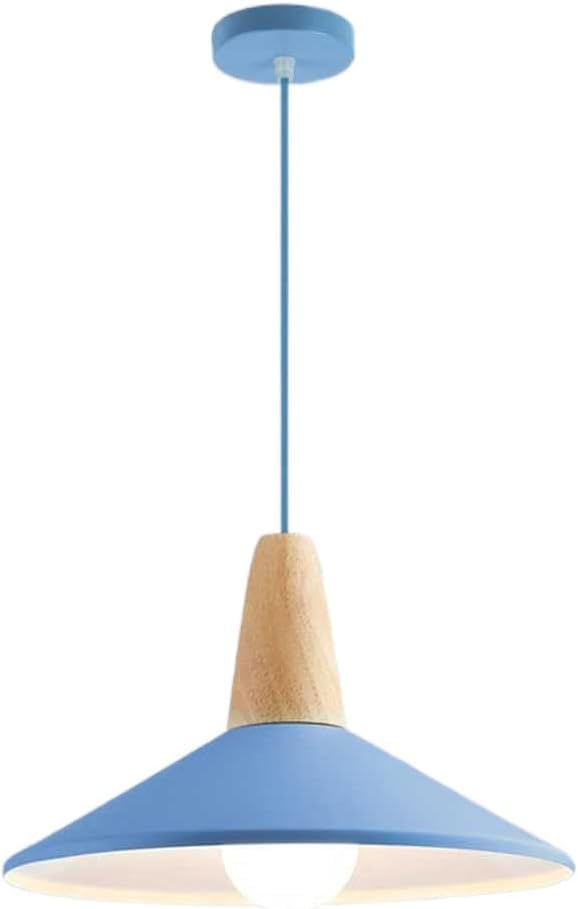 Lustre suspension macaron LED en métal rond pour salle à manger