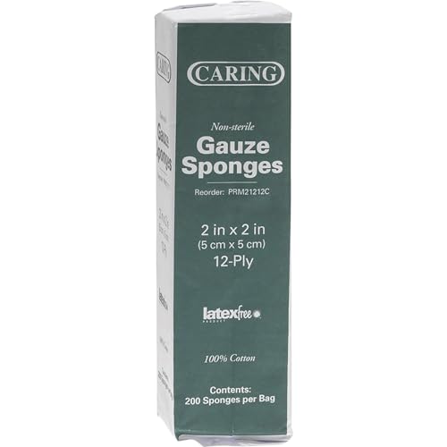 Medline PRM21212C Caring Woven Non-Sterile Gauze Sponges, 2"x2" (Case of 8000) miniatura 4