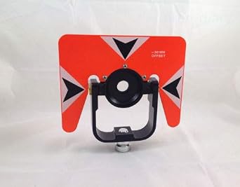 New Orange-red Color Style Single Prism Holder for Nikon Pentax Total Stations
