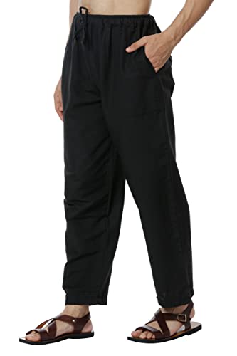 Image of Aatman One Size Men's Eco-Friendly Cotton Pyjama | Fits Waist Size 28 to 36 Inches