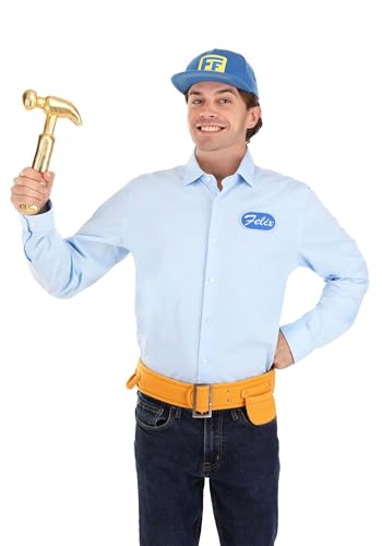 Adult Disney Wreck it Ralph Fix it Felix Costume Kit | Disney Accessories Standard